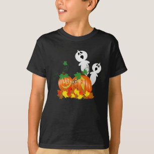 Halloween-Kürbis-Flecken-Shirt T-Shirt