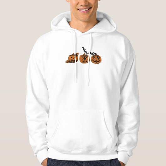 Halloween/Kürbis/Fledermaus Hoodie (Vorderseite)