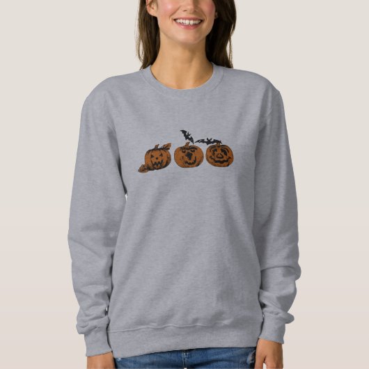 Halloween/Kürbis/Fledermaus-Sweatshirt Sweatshirt (Vorderseite)