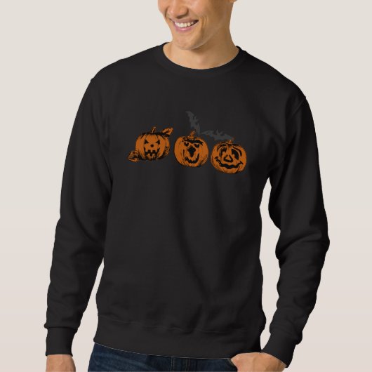 Halloween/Kürbis/Fledermaus-Sweatshirt Sweatshirt (Vorderseite)