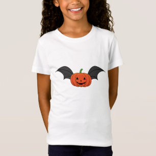 Halloween-Kürbis-Fledermaus T-Shirt