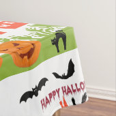 Halloween Kürbis, Fledermäuse, beängstigender Baum Tischdecke (Beispiel)