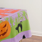 Halloween Kürbis, Fledermäuse, beängstigender Baum Tischdecke (Beispiel)