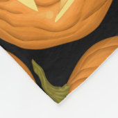 Halloween-Kürbis Fleecedecke (Ecke)