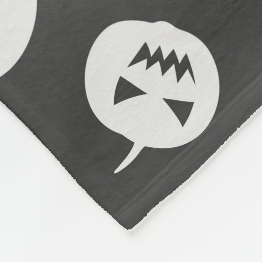 Halloween-Kürbis Fleecedecke (Ecke)