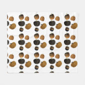 Halloween-Kürbis Fleecedecke (Vorderseite (Horizontal))