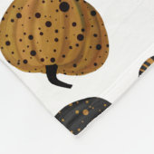 Halloween-Kürbis Fleecedecke (Ecke)