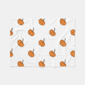 Halloween-Kürbis Fleecedecke (Vorderseite (Horizontal))