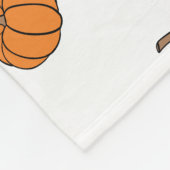 Halloween-Kürbis Fleecedecke (Ecke)