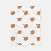 Halloween-Kürbis Fleecedecke (Vorderseite)