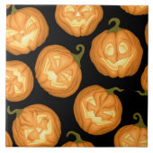 Halloween-Kürbis Fliese (Vorderseite)