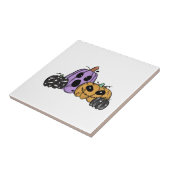 Halloween-Kürbis Fliese (Seite)