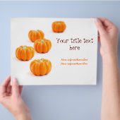 Halloween-Kürbis Flyer (Hand)