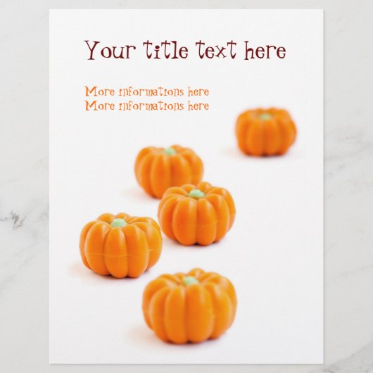 Halloween-Kürbis Flyer (Vorne)