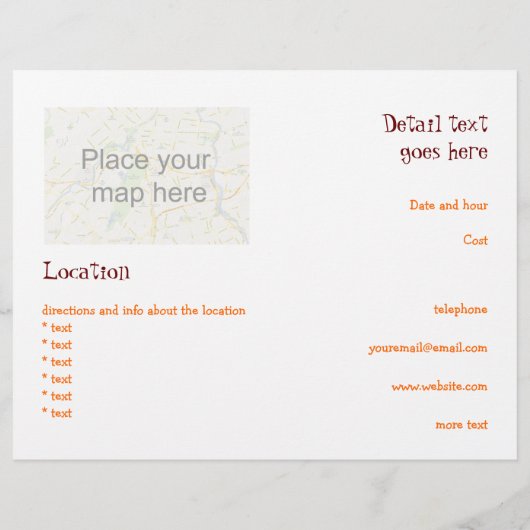 Halloween-Kürbis Flyer (Hinten)