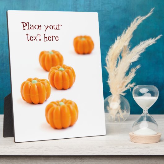 Halloween-Kürbis Fotoplatte (Seite)