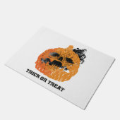 Halloween-Kürbis Fußmatte (Schrägansicht)