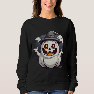 Halloween Kürbis Geist Sweatshirt