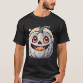 Halloween Kürbis Geist T-Shirt (Vorderseite)