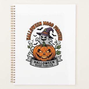 Halloween-Kürbis-Geist Vintage-Stich-Shirt_1 Planer