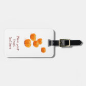 Halloween-Kürbis Gepäckanhänger (Vorderseite horizontal)