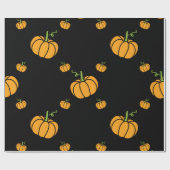 Halloween-Kürbis Geschenkpapier (Flach)