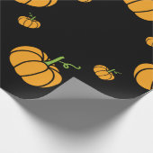 Halloween-Kürbis Geschenkpapier (Ecke)