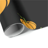 Halloween-Kürbis Geschenkpapier (Rolleneckpunkt)