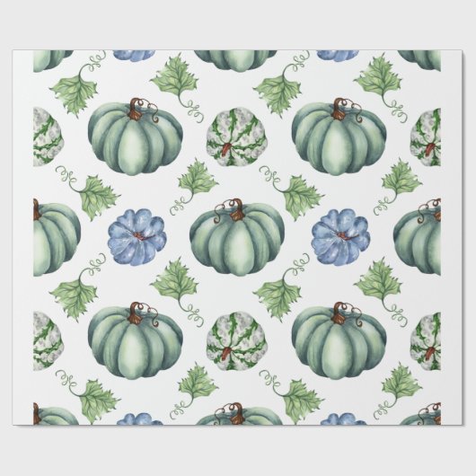 Halloween-Kürbis Geschenkpapier (Flach)