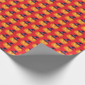 Halloween-Kürbis Geschenkpapier (Ecke)
