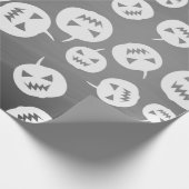 Halloween-Kürbis Geschenkpapier (Ecke)