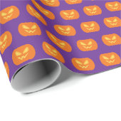 Halloween-Kürbis Geschenkpapier (Rolleneckpunkt)