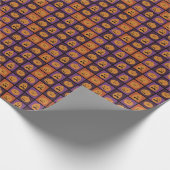Halloween-Kürbis Geschenkpapier (Ecke)