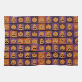 Halloween-Kürbis Geschirrtuch
