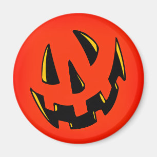 Halloween-Kürbis-Gesicht Magnet
