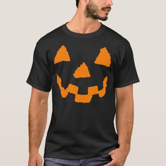 Halloween-Kürbis-Gesichts-T-Shirt T-Shirt (Vorderseite)