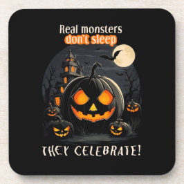 Halloween-Kürbis Getränkeuntersetzer