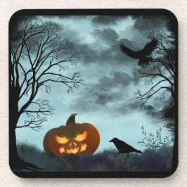 Halloween-Kürbis Getränkeuntersetzer