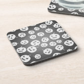 Halloween-Kürbis Getränkeuntersetzer (Linke Seite)