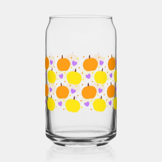Halloween-Kürbis-Glas Halloween-Trinkglas Dosenglas (Vorderseite)