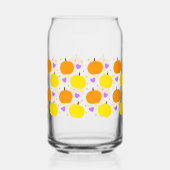Halloween-Kürbis-Glas Halloween-Trinkglas Dosenglas (Rückseite)