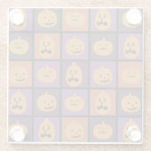 Halloween-Kürbis Glasuntersetzer (Rückseite)