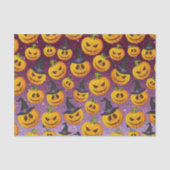 Halloween-Kürbis-Glitzer Seidenpapier (Vorderseite)
