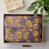 Halloween-Kürbis-Glitzer Seidenpapier (Geschenk)