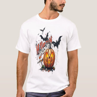 Halloween-Kürbis-Graffiti-Kunst T-Shirt