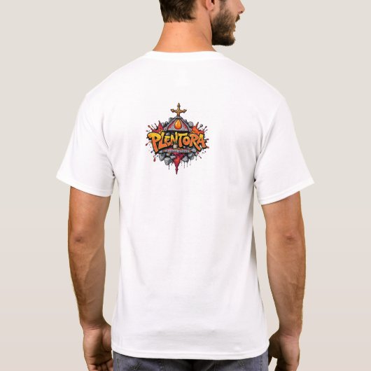 Halloween-Kürbis-Graffiti-Kunst T-Shirt (Rückseite)