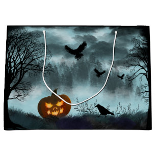 Halloween-Kürbis Große Geschenktüte