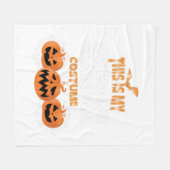 Halloween-Kürbis-Großmutter-Oma Fleecedecke (Vorderseite (Horizontal))
