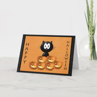 Halloween-Kürbis-Gruß-Karte! Karte