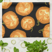 Halloween-Kürbis Handtuch (Gefaltet)
